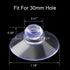 ANCIRS 30 Pack 30mm Suction Cups for Glass Table Tops, Rubber Transparent Anti-Collision Sucker Pad Without Hooks for Home Decoration...