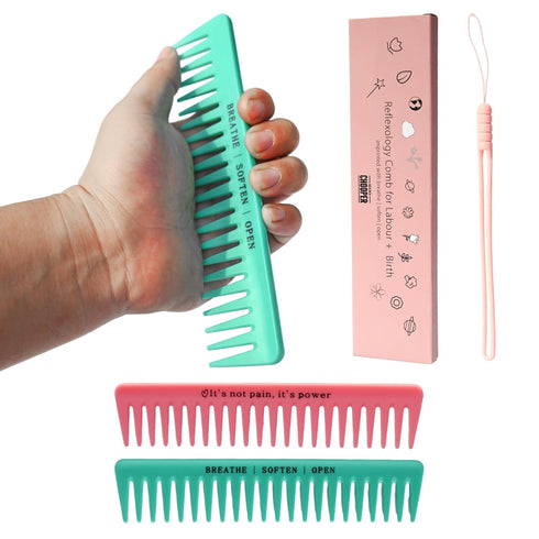 2pcs Labour/Birthing Comb for Labor Contraction and Delivery, Natural Pain Relief, Doula Tool for Pain Management and Anxiety for Pregnancy Women...