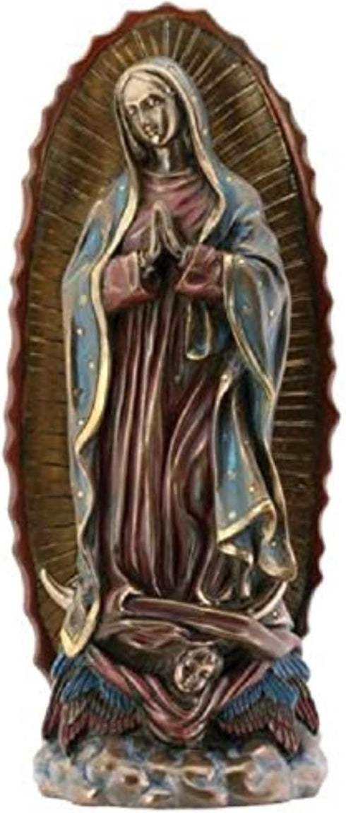 SUMMIT COLLECTION Our Lady of Guadalupe Virgin Mary Resin Statue, Bronze Color...