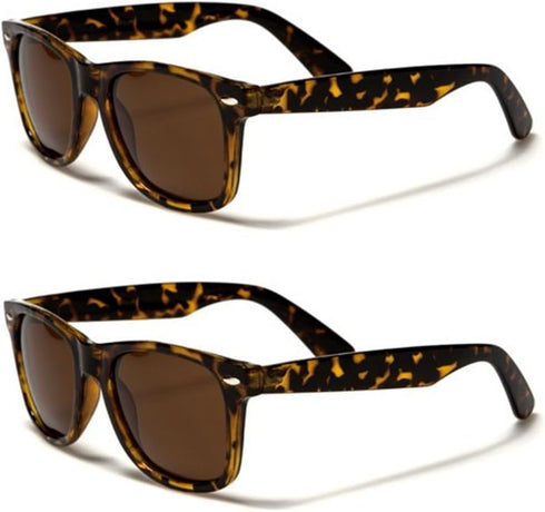 Retro Rewind Classic Polarized Sunglasses 2-Pack Tortoise...