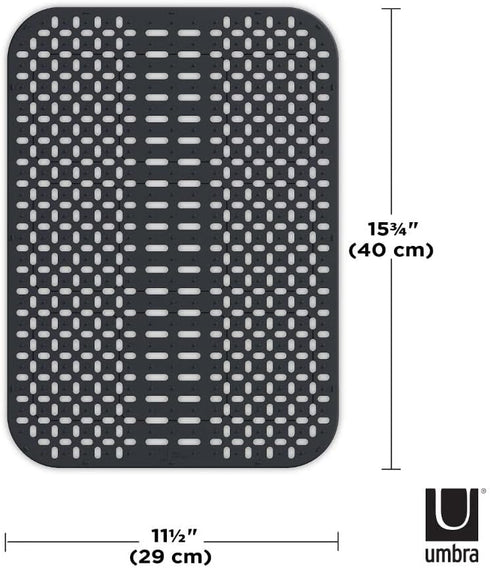 Umbra Sling Kitchen Accessory, Large Sink Mat, Charcoal...