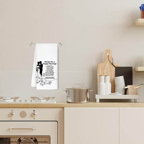 Wedding Gifts for Couples 2024 Bride and Groom, Newlyweds Gifts for Couples, Just Married Gifts, Honeymoon Gifts?Funny Hand Towels for Bathroom Ki...
