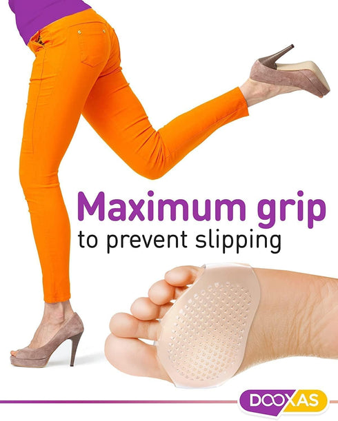 Clear Gel Metatarsal Foot Pads for Women & Men – Thicker Foot Gel Cushion Pads for More Comfort and Pain Relief – Silicone Metatarsal Pads – Upgra...