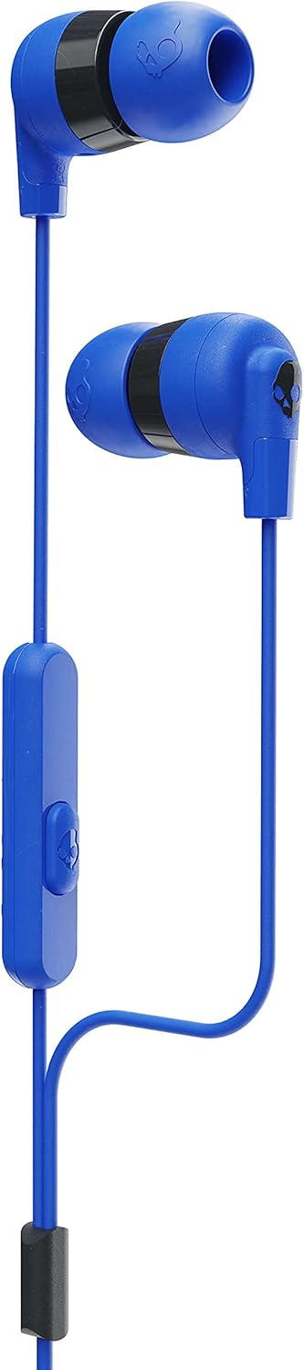 Skullcandy Ink’d+ Wired Earbuds with 3.5mm Plug, Noise Isolating Fit, Built-In Microphone Call and Track Control, Ear Gel Sizes Included for Custo...