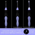 11 Sizes Lighted Crochet Hooks Set Rechargeable Crochet Hook Light Up Hooks with Case, Interchangeable Heads 2.5 mm to 8 mm for DIY Craft Supplies...