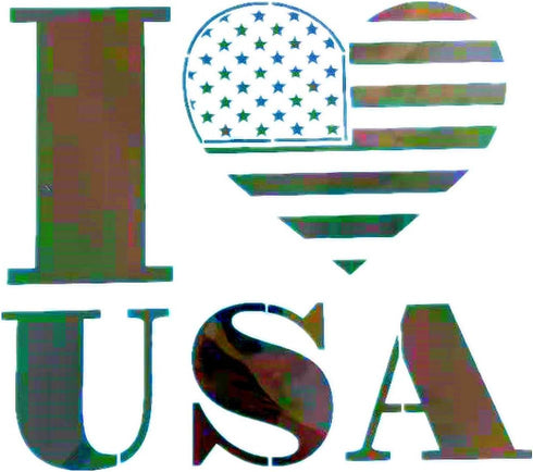 Large Patriotic Stencils American Flag American Map USA Stencil for Painting on Wood, Fabric, Walls, Airbrush + More | Reusable Mylar Template(I L...