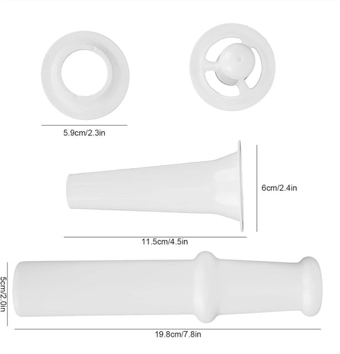 Food Grinder Attachment for Kitchen Aid Stand Mixers with Universal Food Pusher + Sausage Filler Nozzle + Kubbe Attachment for Size 5 Meat Grinder...