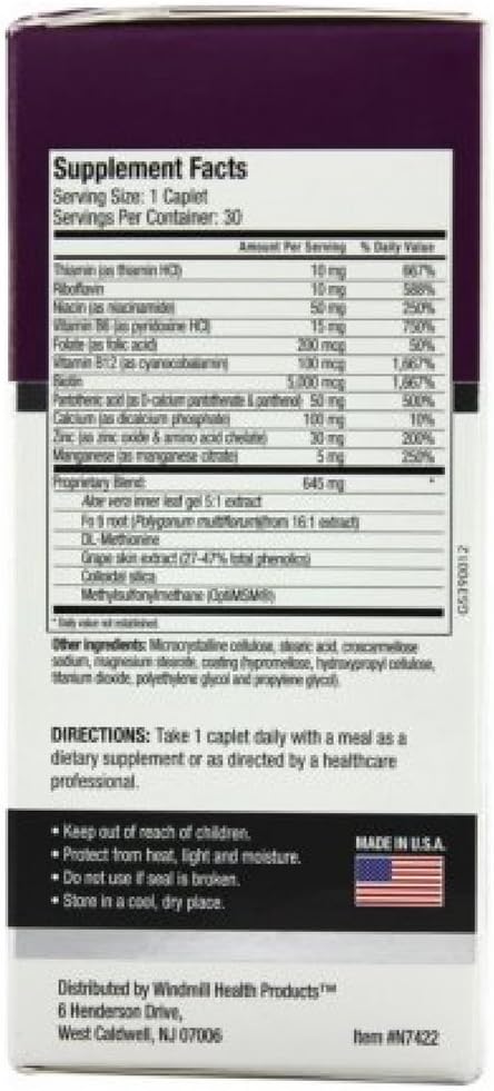 Rejuvicare Hair, Skin & Nails Beauty Formula with Biotin, Collagen Building Vitamins and Minerals, 30 servings...