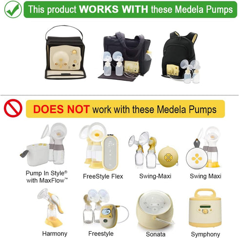 Maymom Breast Pump Kit Compatible with Medela Pump in Style Advanced Pump; 2xTwo-Piece 19mm Breastshield, 2 Valve, 4 Membrane, 2 Replacement Tubin...