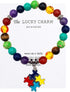 Autism Awareness 7 Chakra Gemstone Natural Stone Beaded Bracelet Love Heart Cross Ribbon Round Puzzle Elastic Cord Autistic Bracelet for Women Men...