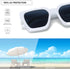 Square Sunglasses for Women Men Retro 90s Square Thick Frame Sunglasses UV400 Protection Black Shades...