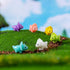 12 Pcs Mini Resin Dinosaur Figures Small Dinosaur Tiny Dinosaur for Mini Garden Micro Landscape Aquarium Home Decoration Dinosaur Party Favors (Re...