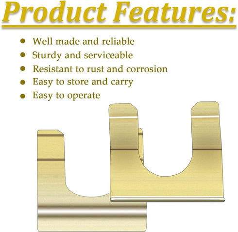 15pcs U Shape Metal Brake Line Clips Brake Line Retainer Cars Trucks Vehicles Parts Brake Hose Bracket K1-036...