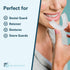 Retainer Cleanser Tablets and Soak Container Universal No Mess Denture Cleaning Tablets and Denture Bath Case Strainer Multipurpose Bath Cup Mouth...