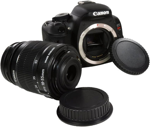 CamDesign Body Cap & Camera Rear Lens Cover Compatible with Canon EOS Canon RF-3 Canon EOS 1D 1DS Mark II III IV 7D Mark II D30 D60 50D 60D 60DA 5...