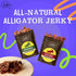 Jerky.com Alligator Exotic Jerky Variety Pack - Original & Cajun Flavors - High Protein, Low Fat Exotic Snacks 1.75oz (Pack of 2)...