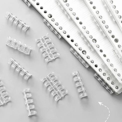 Plastic Binder Comb Binder Spines with 60 Sheets Capacity for DIY Travel Diary Notebook and Album (10 Pack) (Black)...