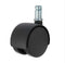 TWHN-50N-G20-BK 2" Diameter Nylon Wheel Hooded Non-Brake Caster, 7/16" Diameter x 7/8" Length Grip Ring Stem, 110 lb Capacity Range, Black...