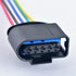 5 Pin Auto Waterproof Connector MAF Mass Air Flow Plug Wire Harness 1J0973999A for Jetta Golf MK4 Beetle TDI ALH 1J0 973 999 A...