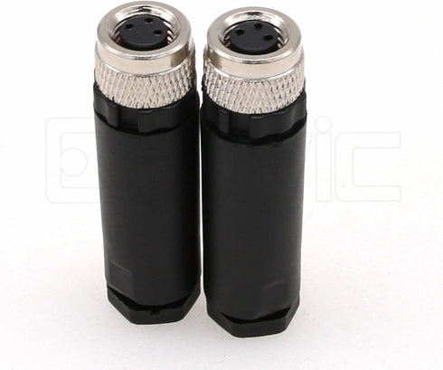 M8 3 Pin Female A Code Socket Industrial Circular Sensor Connector Aviation 8mm Waterproof IP67 Connector 2PCS...