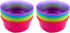 Kids Plastic Dinnerware Set of 12 Multi Color Bowls - Reusable, BPA-Free, Dishwasher Safe and Microwaveable...