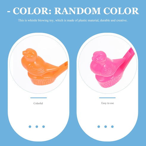 Toddmomy Plastic Whistle Plastic Bird Whistle 16Pcs Water Bird Whistle Water Warbler Whistle Party Whistles Musical Instrument Toy Noisemaker Toy ...