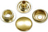 HolsterSmith Metal Snap Sets - (Line 24) - (Brass) - (10 Sets) - for Leather, Holsters, Sheaths, Pouches, and Clothing...