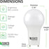 Sunco Lighting 2 Pack GU24 LED Bulbs 2 Prong A19, CRI91 5000K Daylight, 9W Equivalent 60W, CFL Replacement 800 Lumens, Super Bright Dimmable, Twis...