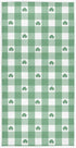 senya St. Patrick's Day Hand Towels, Green White Gingham Pattern St. Patrick's Day Shamrocks Highly Absorbent Hand Towels for Bathroom...