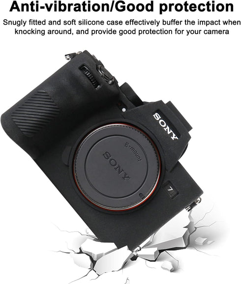 Camera Case for Sony Alpha 7? A7? A7M4 Digital Camera, Anti-Scratch Soft Silicone Rubber Case Protective Body Housing Protector Skin Cover...