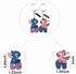 Anime Cartoon Stith Ohana Keychain, Metal Family Key Chain for GWomen and Men...