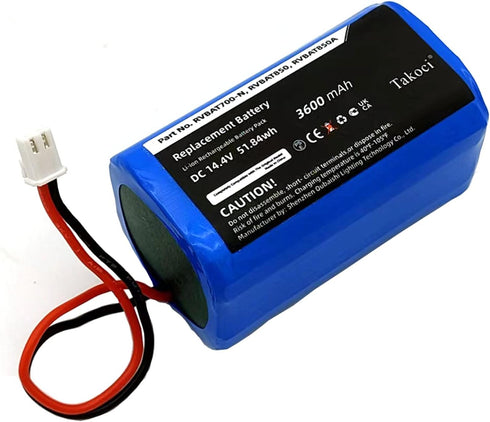 Replacement Shark RVBAT850 Battery for Shark Ion RV1001AE, R75, R85, S87, RV751,RV1000,RV2001 RV2001WD,R3Z, R4Z Robot Vacuum Cleaners(2 Prong Plug...