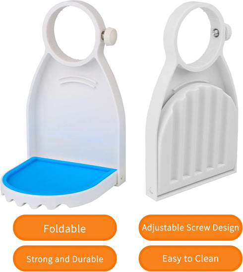 2 Pack Laundry Detergent Cup Holder Fabric Softener Drip Cup Holders Drip Catcher Tray with Fixing Screw Detergent Drip Catcher and Drip Tray Remo...