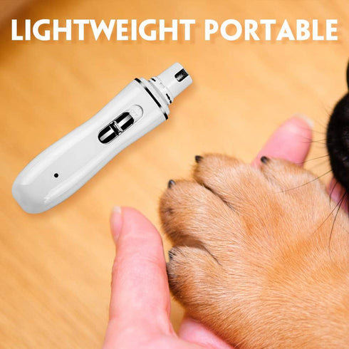 Electric Dog Nail Grinder, 2-Speed Electric Rechargeable Pet Nail Trimmer Paws Grooming & Grinding Tool for Small Medium Large Dog & Cats, Include...
