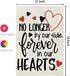 CROWNED BEAUTY Memorial Day Garden Flag Gravesite 12x18 Inch Double Sided Heart Saying Decor for Outside Yard,Forever In Our Hearts CF505...