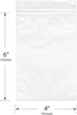 Plymor 4" x 6" (Pack of 50), 6 Mil Industrial Duty Zipper Reclosable Plastic Bags...