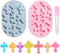 OURASHERO 2pcs Cross Shape Cake Fondant Mold Cake Decorations Cupcake Topper Silicone Clay Candy Chocolate Gum Paste Mold with Silicone Liquid Dro...