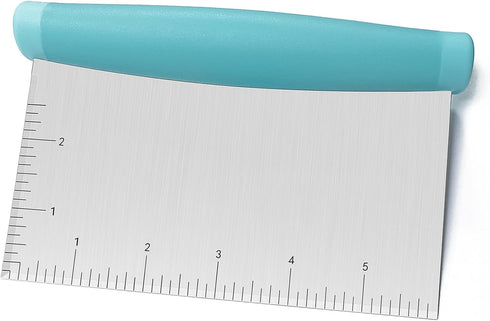 4TH Bench Scraper - Professional Stainless Steel Dough&Pastry Cutter, Multi-Purpose Kitchen Essential Gadget, Food-Safe Chopping Board Aid, Perfec...