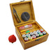Flytreal Sewing Kit Small Box Basket, Wooden Hand Home Sewing Repair Tool Kit, Beginner Universal Sew Kit Accessories for Women, Men, Adults, Girl...