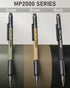 Nicpro 3 PCS 1.3 mm Mechanical Pencil Set 3 Colors with 36 Lead Refill, 3 Eraser - Weatherproof Metal MP2000 Heavy Duty Carpenter Pencil for Outdo...
