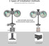 Binocular Tripod Adapter, Binocular Mount 1/4 Inch Threading Mount Aluminium (s1)...