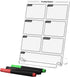 Acrylic Planning Board with Storage Base, Mini Whiteboard for Desk, Small Dry Erase Board with Weekly Planner Menu, Reusable Desk Notepad for Home...