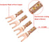 Speaker Spade Plug Connectors, Screw Locking Speaker Wire Connector with Allen Wrench+Heat Shrink Tubing, Fork Y Spade Lugs 45 Degree for Speaker ...