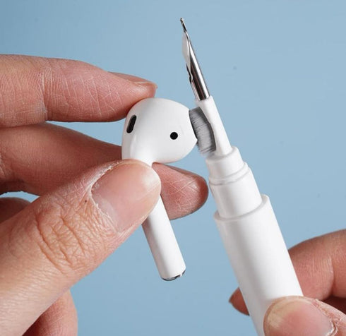 Multi Cleaning Pen Clearner Kit for Airpods; 1/2 Multifunction Cleaning Pen with Soft Brush for Bluetooth Earphones, Case, Mobile Phone, Camera an...