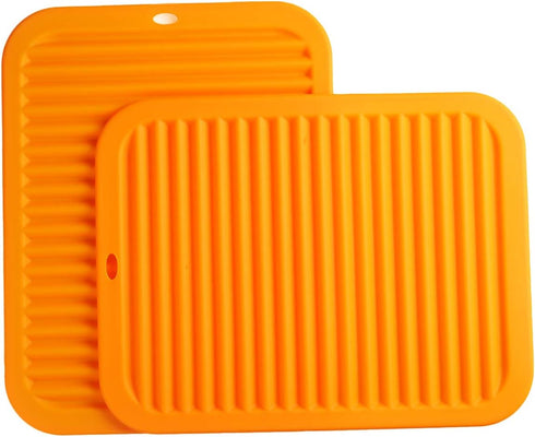 Silicone Trivets Mat Set of 2 Smithcraft 30x22.5cm Big Multi-Purpose Drying Trivet Mat, Pot Holder, Waterproof, Non Slip, Flexible, Durable, Dishw...