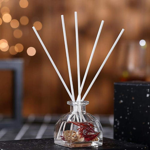 1Pcs Transparent Square Glass Diffuser Bottle Empty Refillable Fragrance Storage Container Dispenser Jars Pots Vials Case Diy Tool Accessories for...