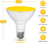 PAR30 LED Yellow Bug Lights for Outside, Flood Light Bulbs Outdoor 100 Watt Equivalent, 1050 Lumens, 12W Amber Porch Lights, E26 1800K Bulbs, Non-...