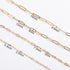 SMYHTGLIF 5 Meters Stainless Steel Paper Clip Chain for Jewelry Making Gold Cable DIY Craft Jewelry Making Chains Bulk with Lobster Clasps and Ope...