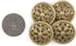 20 pcs Vintage Openwork Golden Metal Sewing Coat Buttons with Shank -25mm -1"...