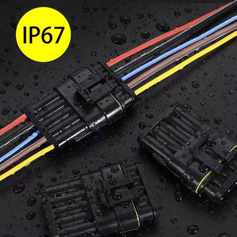 5Pin Connector,16AWG Way Car Waterproof Electrical Connector, Auto Electrical Wire Connectors Marine for Car, Truck, Boat, and Other Wire Connecti...